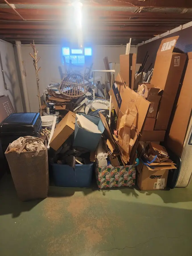 Roll-off dumpster container at job site for Construction Dumpster Rental in Mount Hope